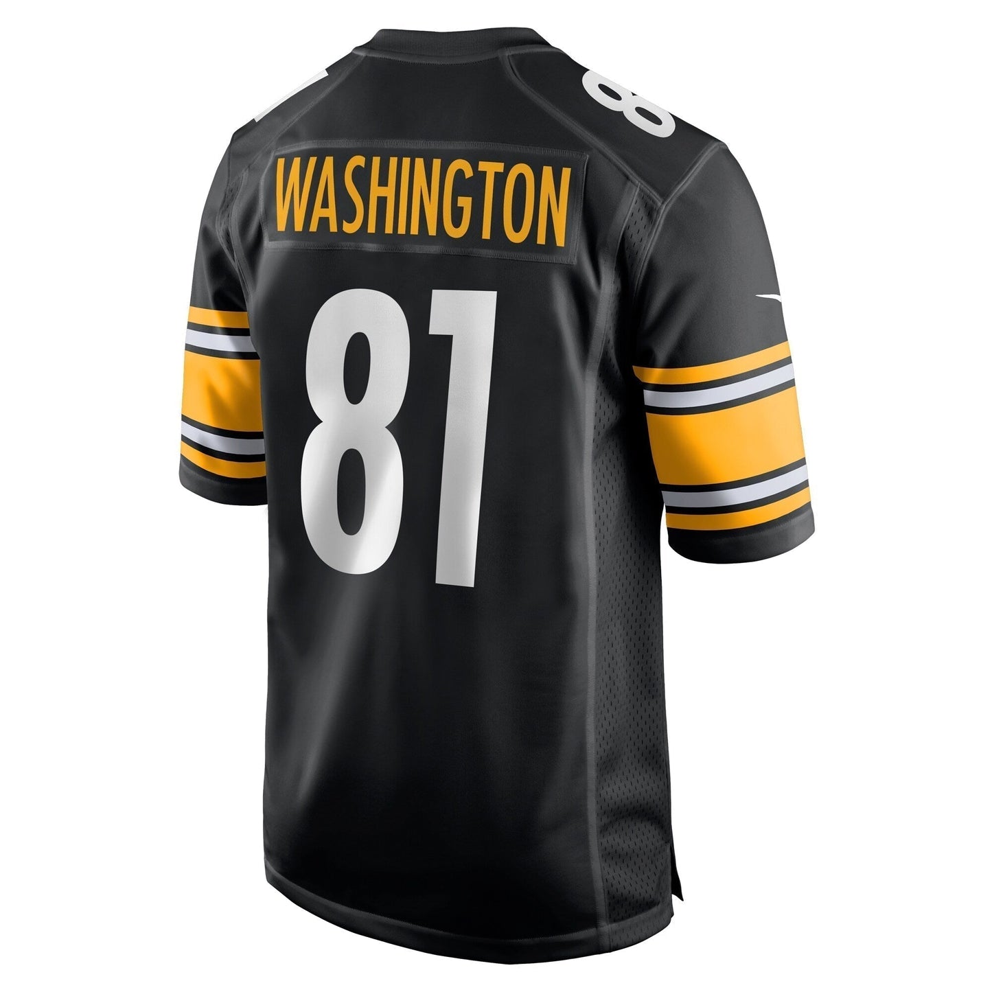 Scotty Washington Pittsburgh Steelers Game Jersey - Black football jersey product view 3