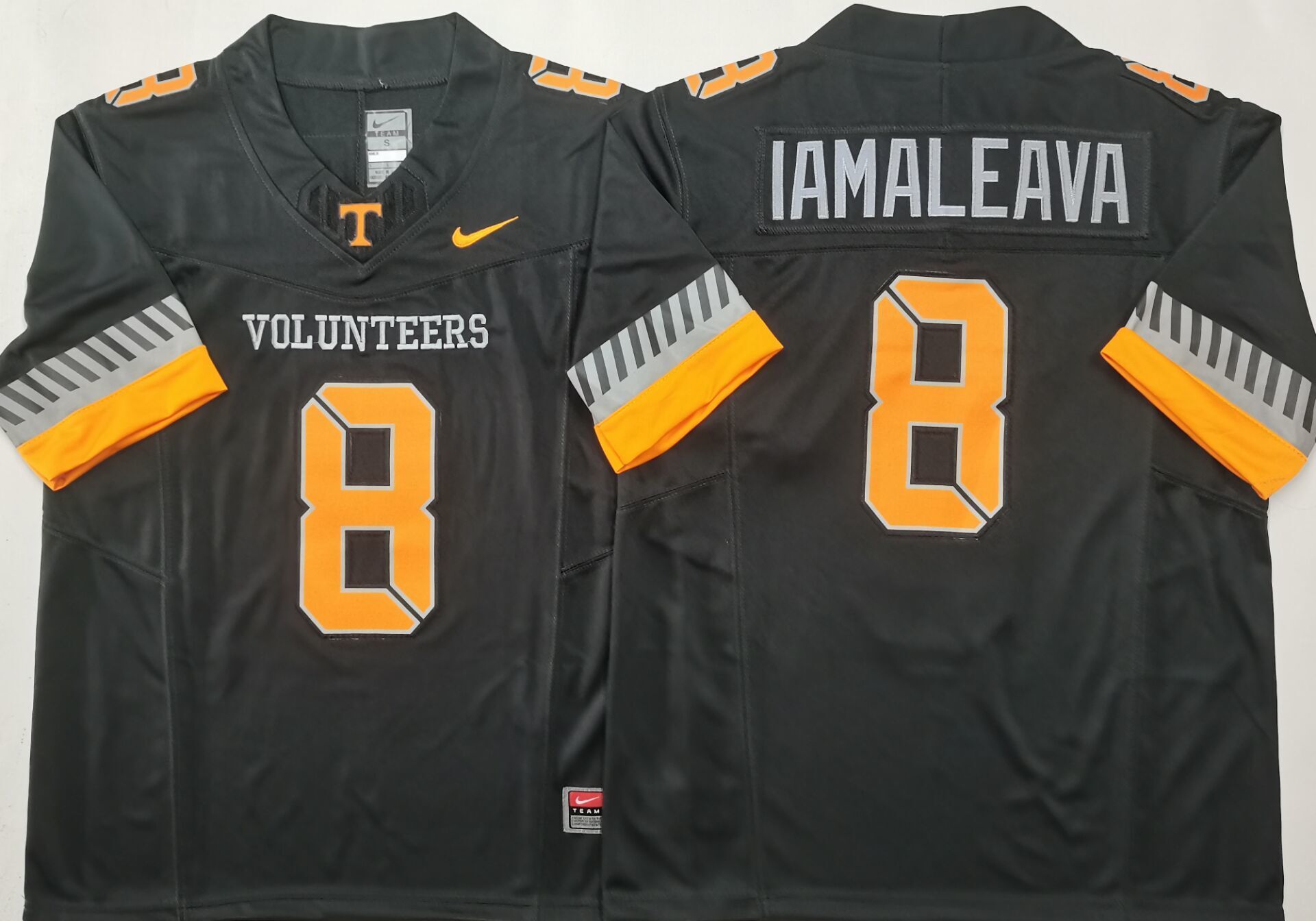 Men's Tennessee Volunteers Nico Iamaleava #8 Black Jersey sports jersey product view 1