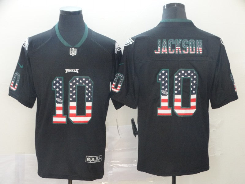 Men's Philadelphia Eagles Desean Jackson #10 Black Player Game Jersey1 football jersey product view 1