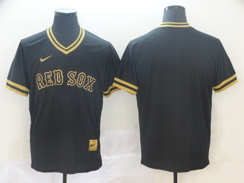 Men's Boston Red Sox Black Blank Jersey baseball jersey product view 1