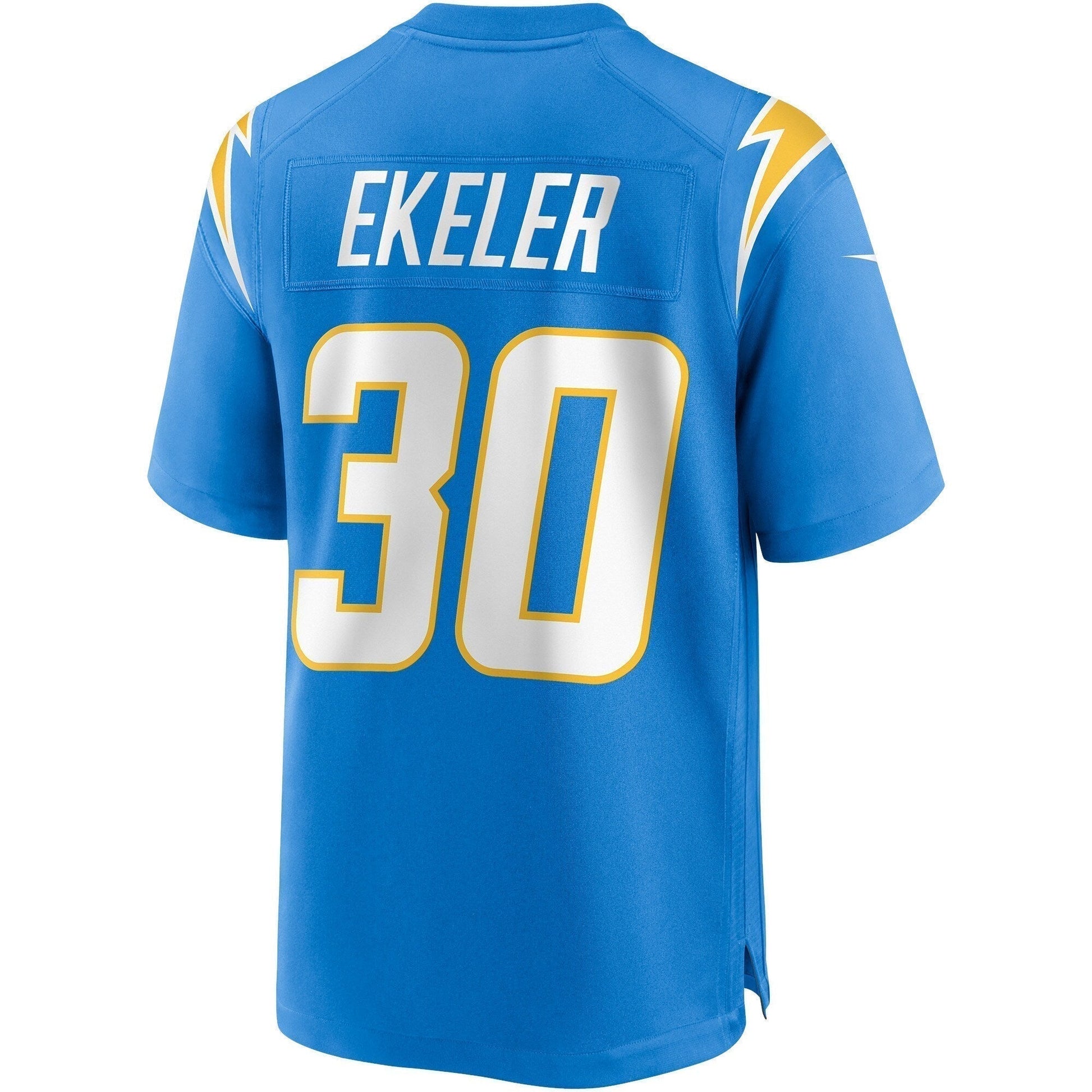 Austin Ekeler Los Angeles Chargers Game Jersey - Powder Blue football jersey product view 3