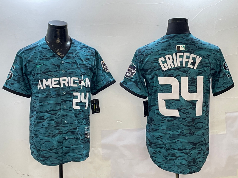 Men's American League Ken Griffey Jr. Teal 2023 MLB All-Star Game Limited Player Jersey baseball jersey product view 1