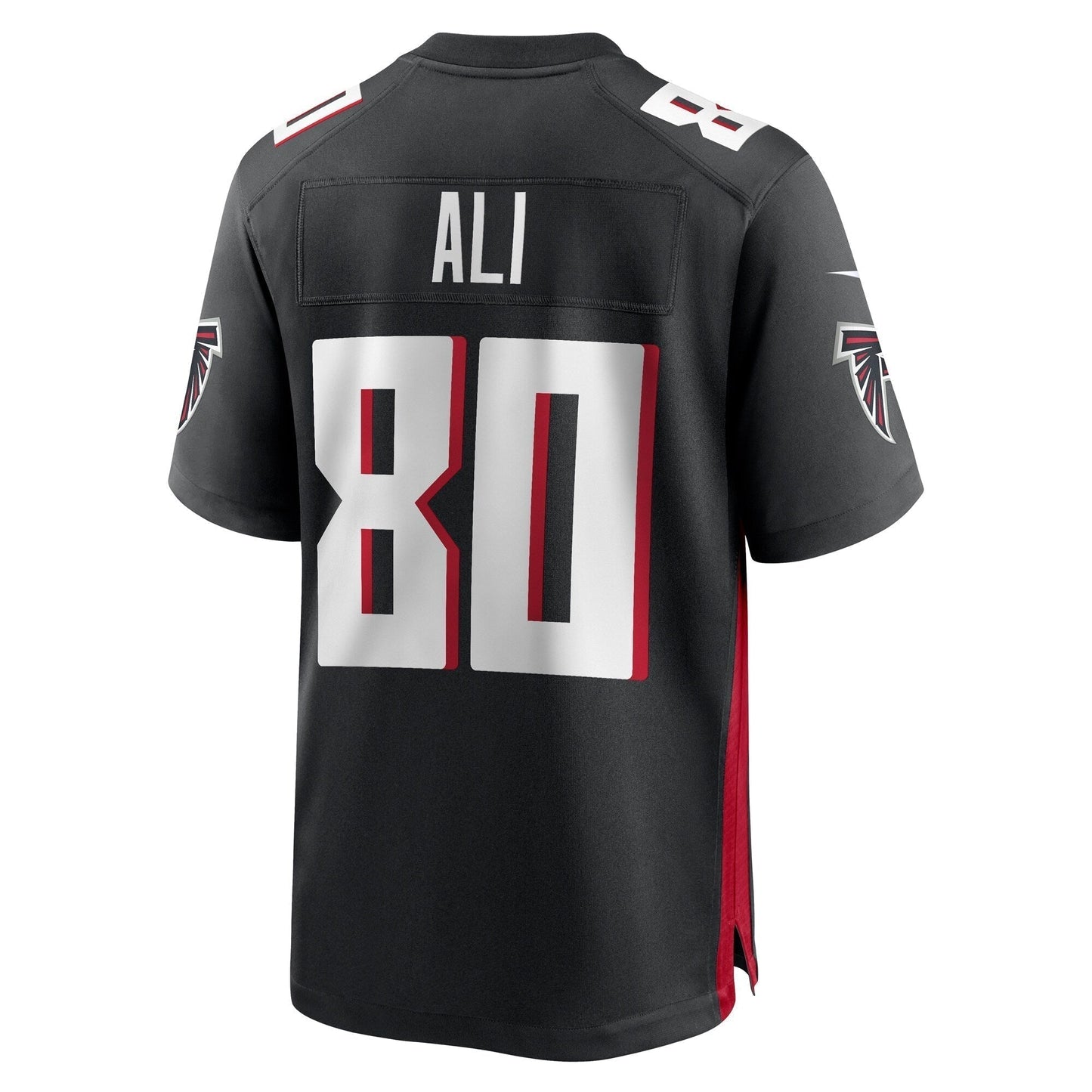 Josh Ali Atlanta Falcons Team Game Jersey - Black football jersey product view 3