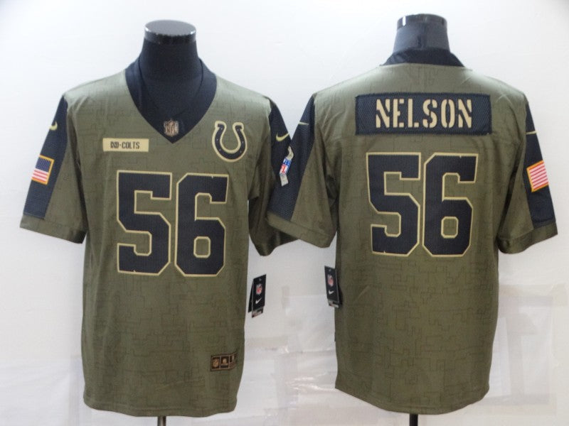 Men's Indianapolis Colts Quenton Nelson Brown Alternate Game Jersey football jersey product view 1