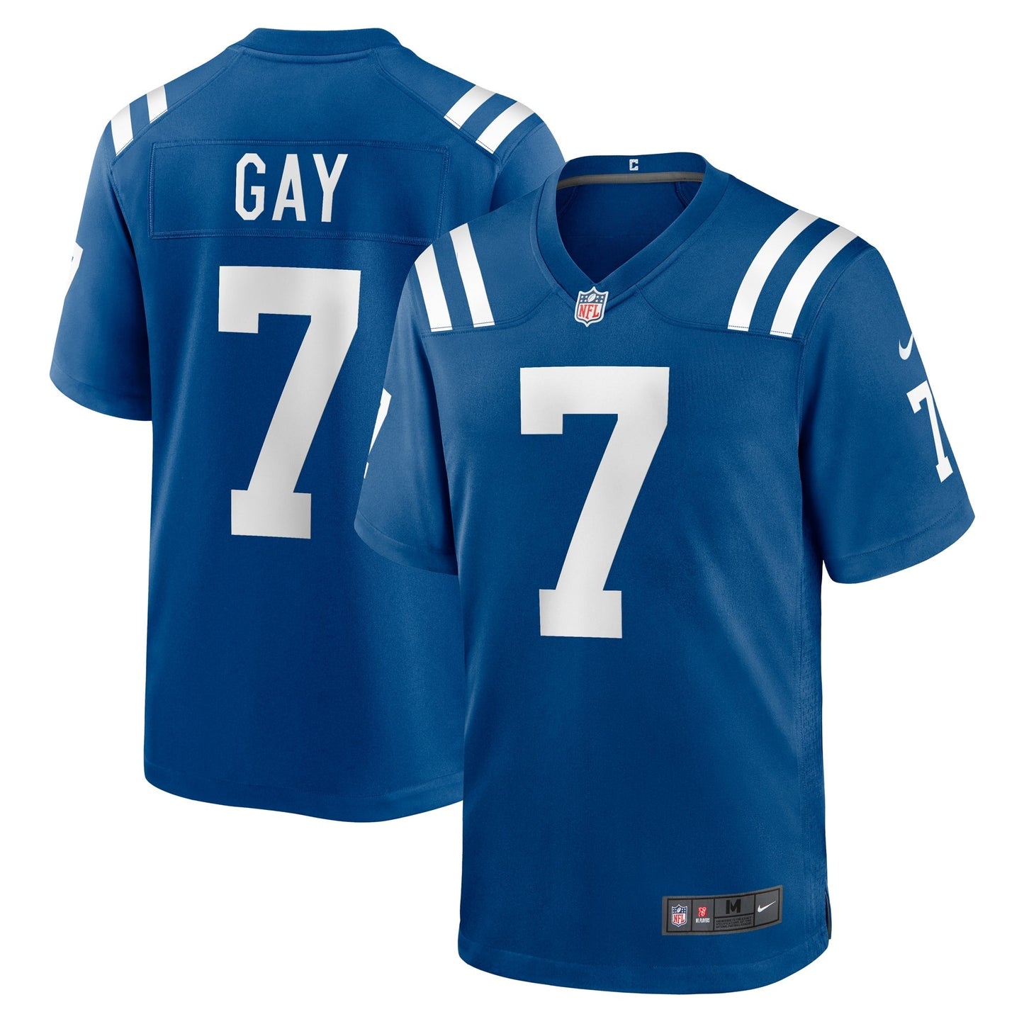 Matt Gay Indianapolis Colts Team Game Jersey - Royal football jersey product view 1