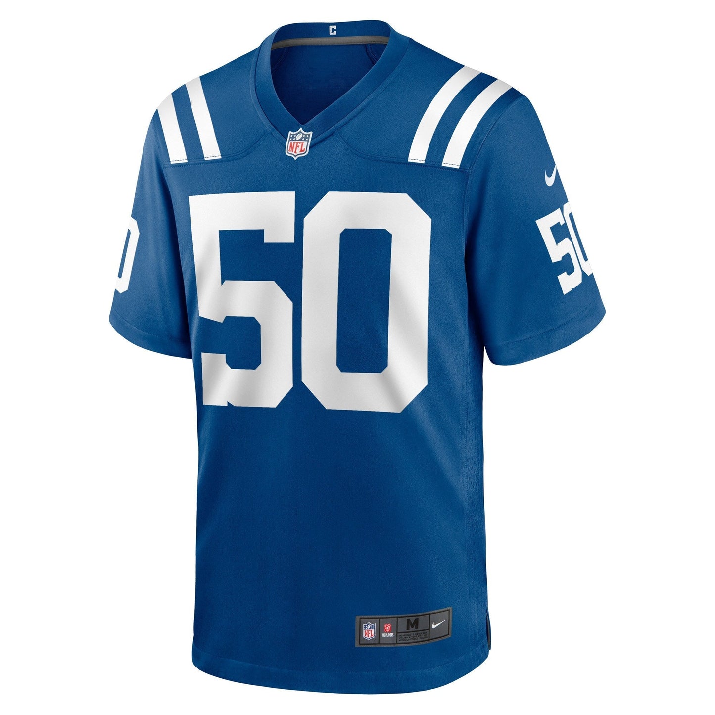 Segun Olubi Indianapolis Colts Game Jersey - Royal football jersey product view 2