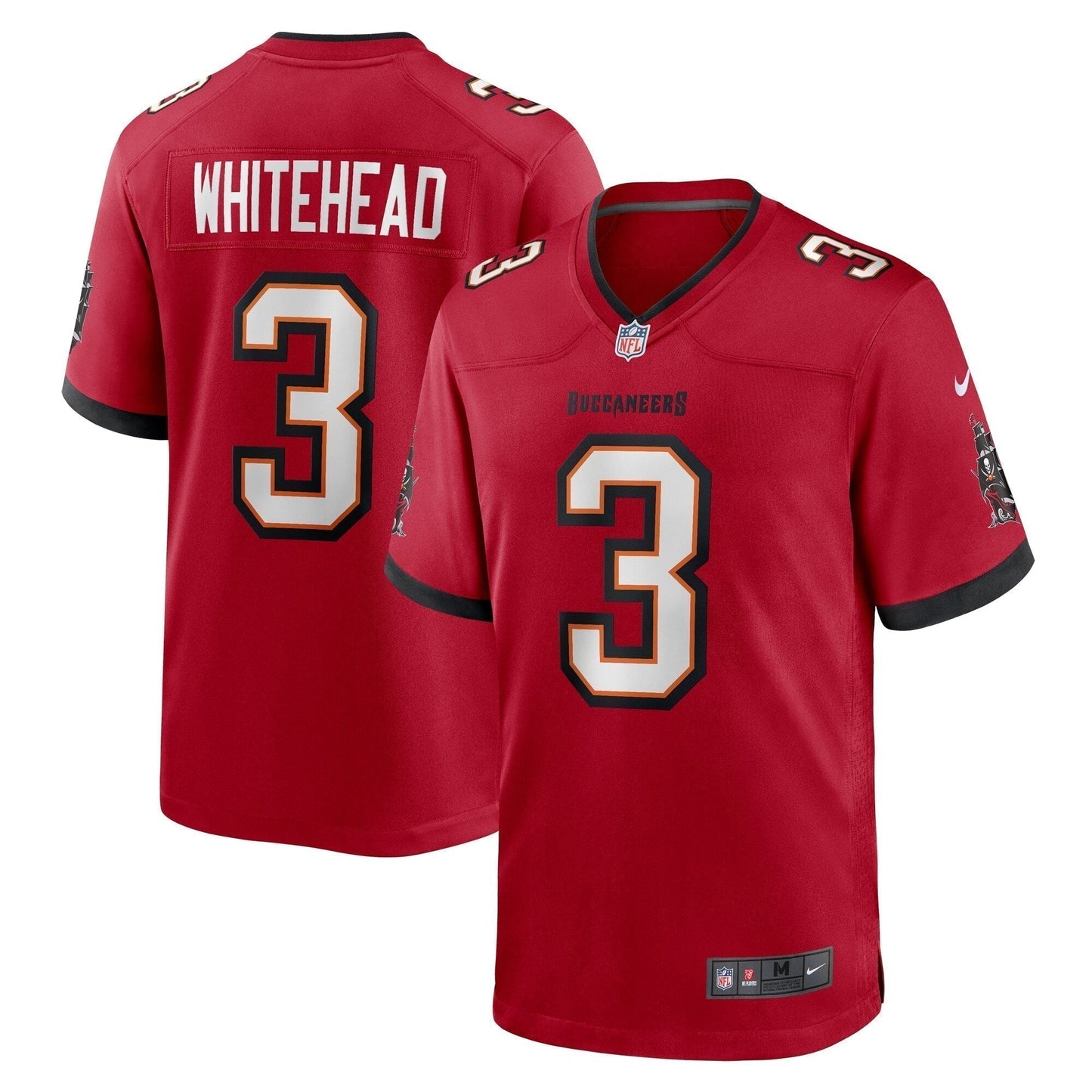 Jordan Whitehead Tampa Bay Buccaneers Game Jersey - Red football jersey product view 1