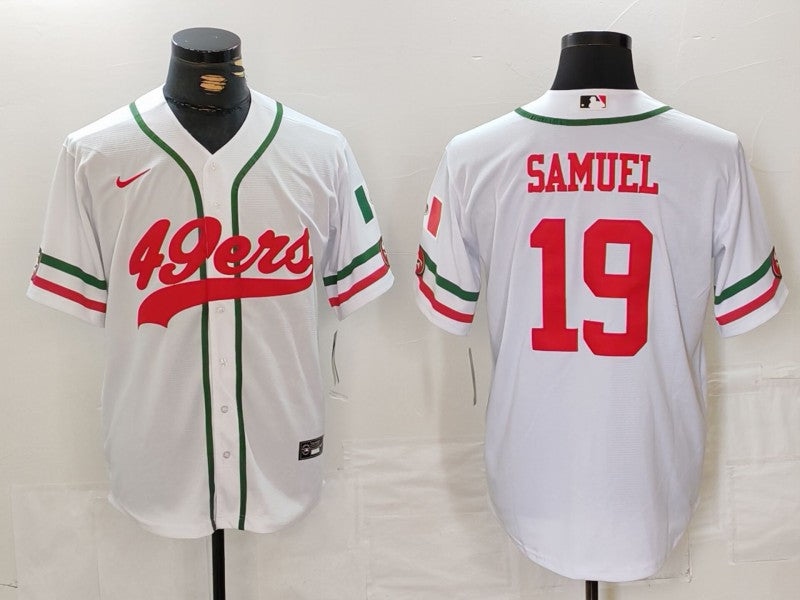 Men's San Francisco 49ers Deebo Samuel White Player Game Jersey football jersey product view 1