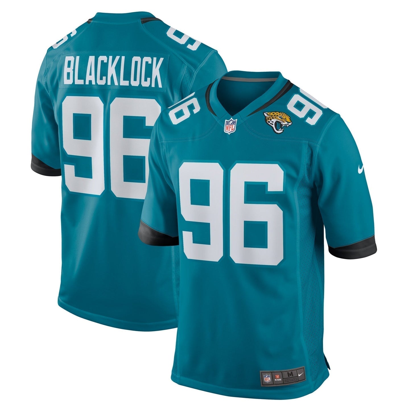Ross Blacklock Jacksonville Jaguars Team Game Jersey - Teal football jersey product view 1