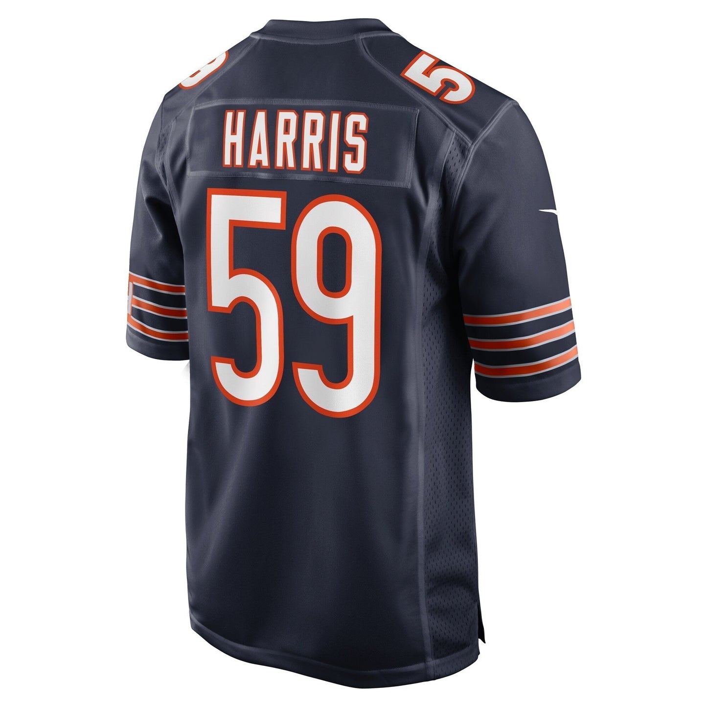 Jalen Harris Chicago Bears Team Game Jersey - Navy football jersey product view 3