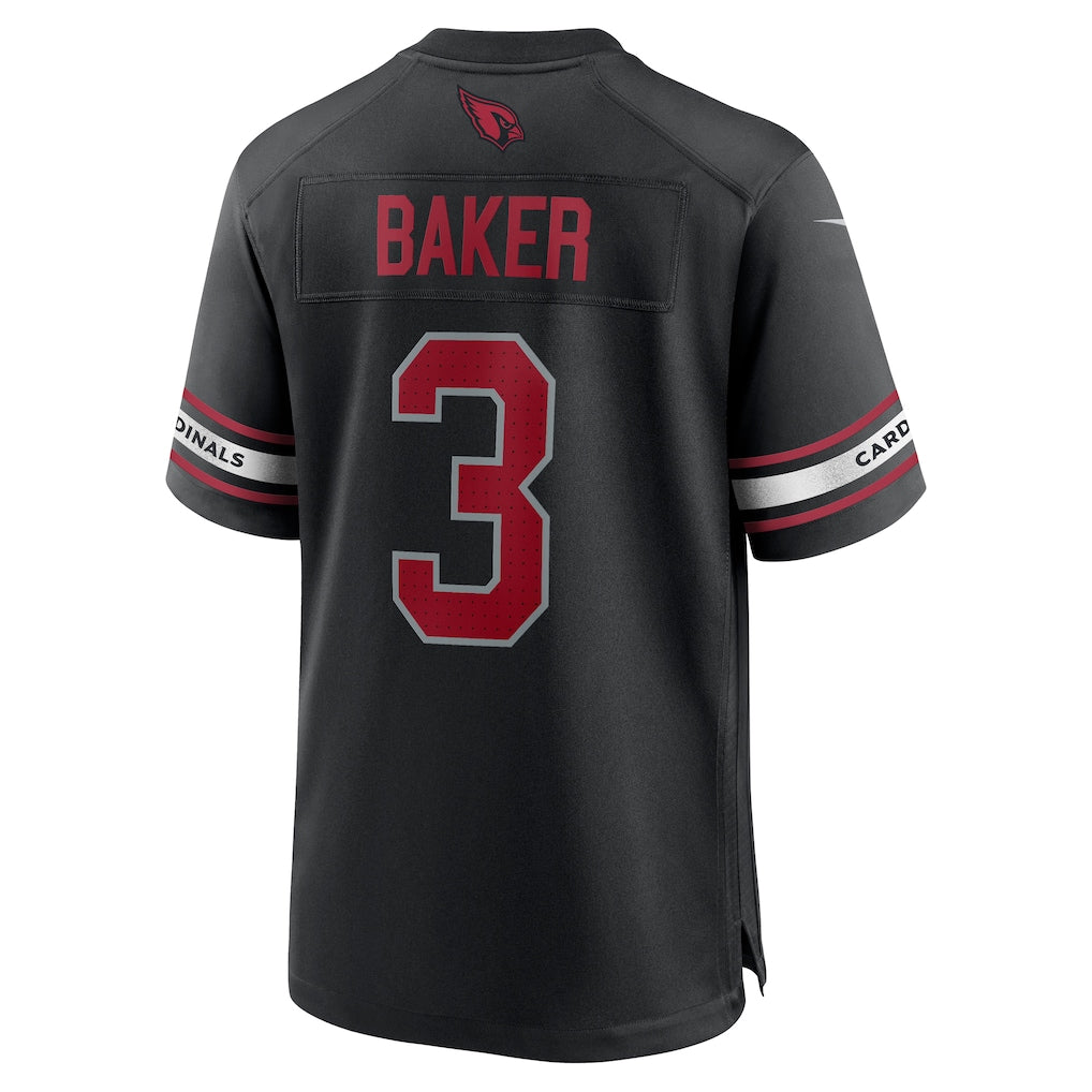 A.Blacks #3 Budda Baker Black Team Game Jersey sports jersey product view 1