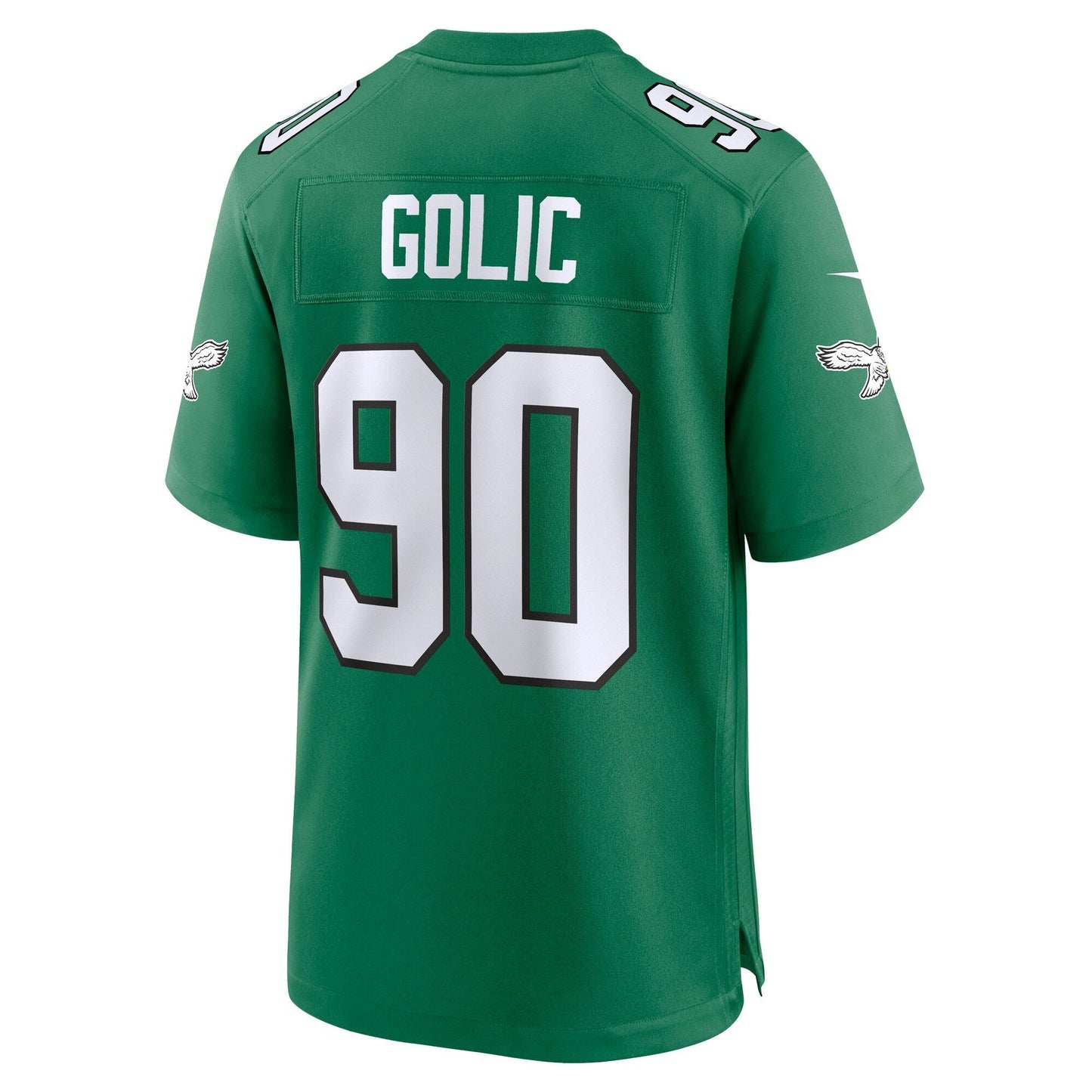 Mike Golic Philadelphia Eagles Alternate Game Jersey - Kelly Green football jersey product view 3