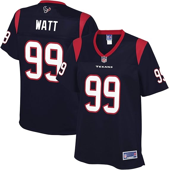 NFL PRO LINE Women's J.J. Watt Navy Houston Texans Player Team Jersey football jersey product view 1