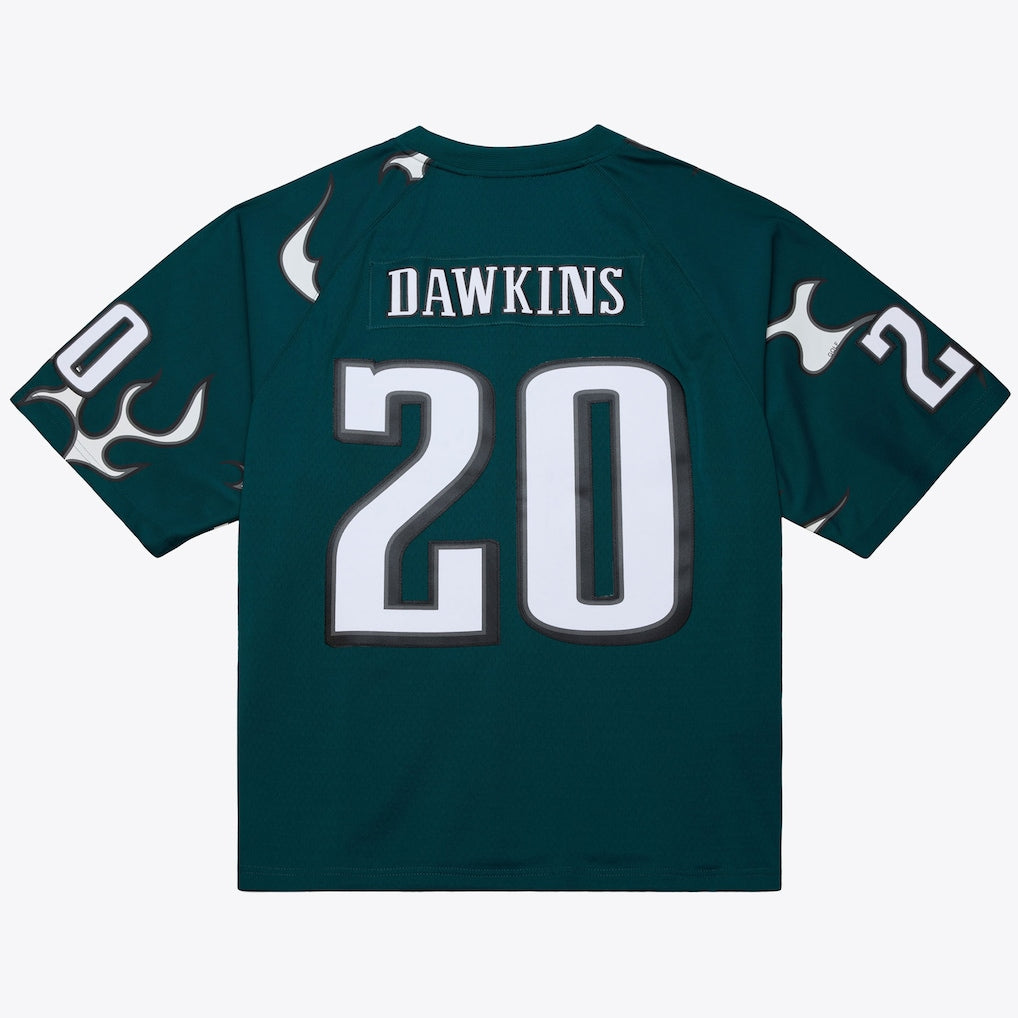P.Eagles #20 Brian Dawkins x Golf Wang Midnight Green 1996 Legacy Fashion Jersey football jersey product view 1