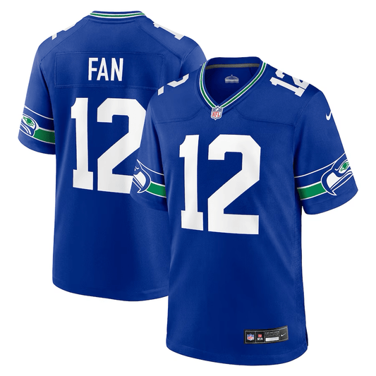 12th Fan Seattle Seahawks Throwback Jersey football jersey product view 1
