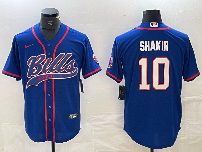 Men's Buffalo Bills Khalil Shakir #10 Royal Player Jersey1 Joint Edition football jersey product view 1