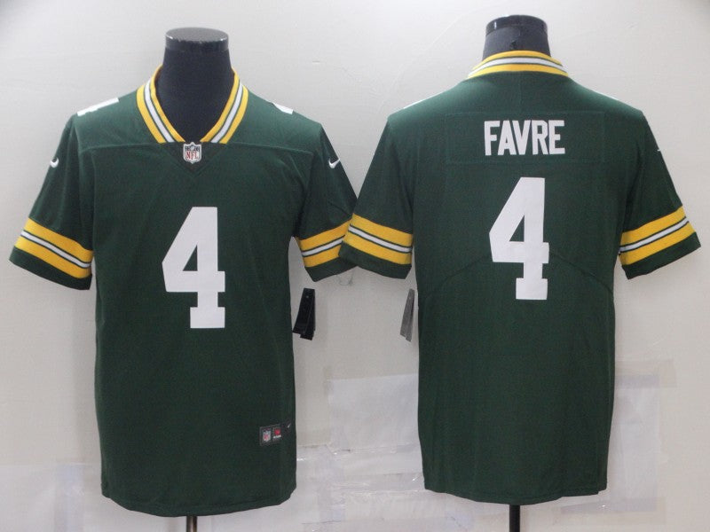 Men's Green Bay Packers Brett Favre Green Game Player Jersey football jersey product view 1