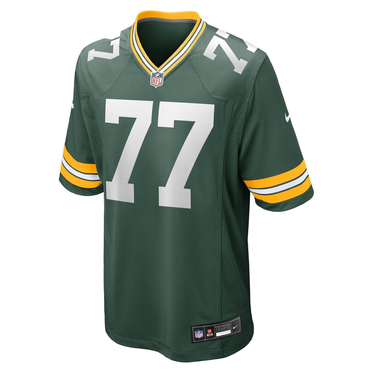 Jordan Morgan Green Bay Packers Game Jersey - Green football jersey product view 2