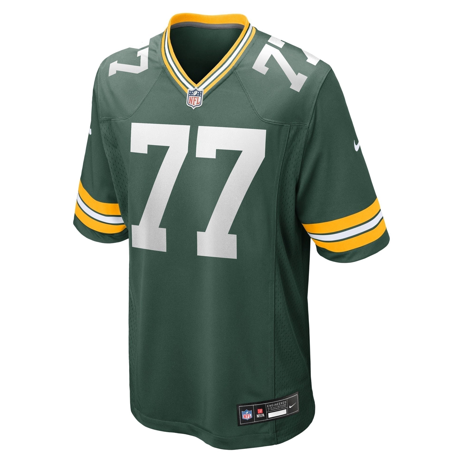 Jordan Morgan Green Bay Packers Game Jersey - Green football jersey product view 2