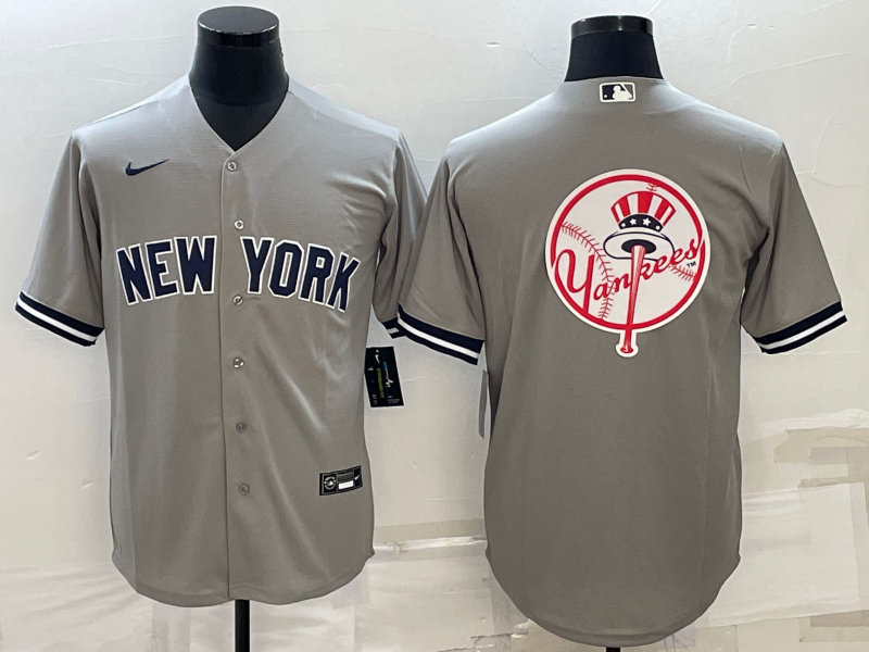 Men's New York Yankees Gray Replica Team Jersey baseball jersey product view 1