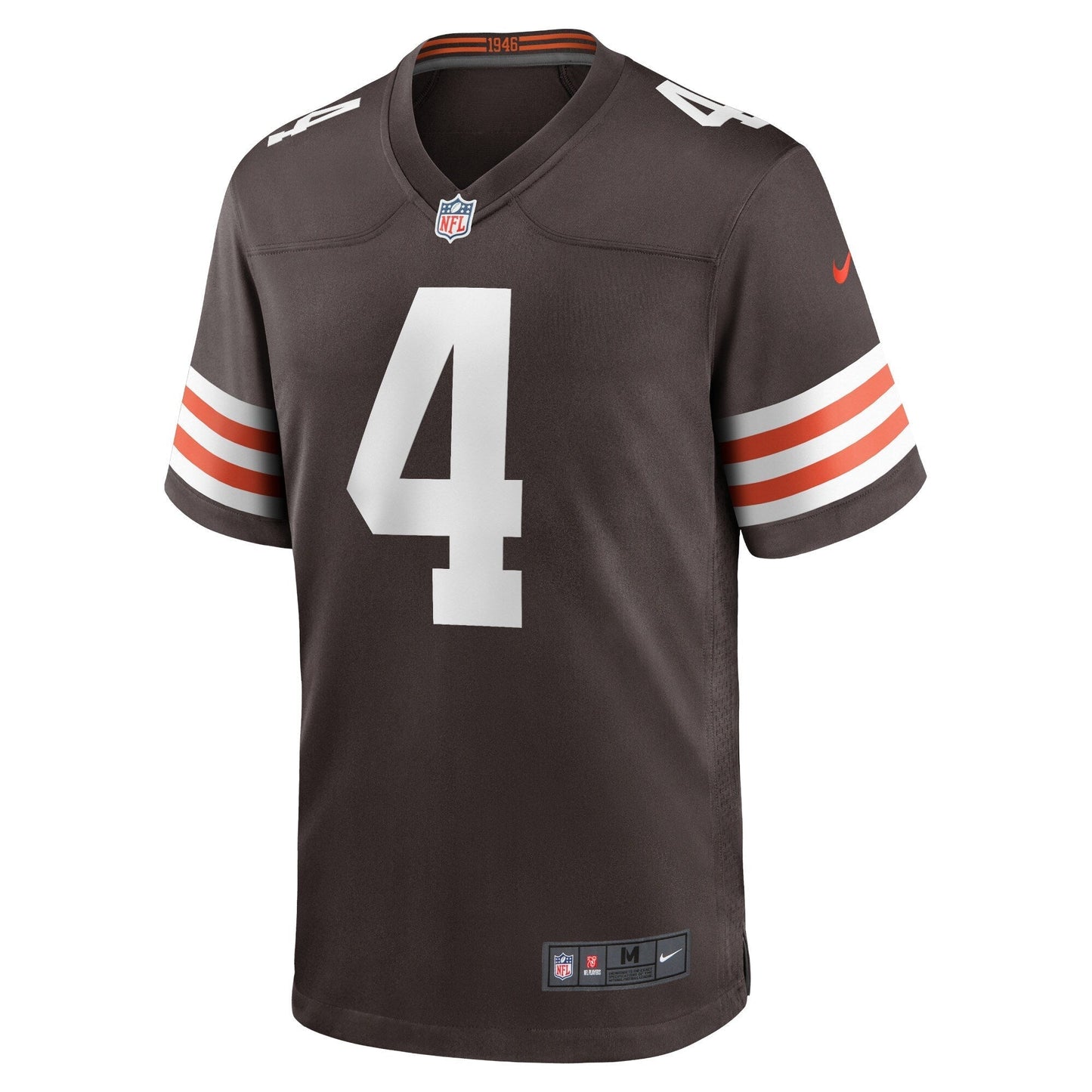 Deshaun Watson Cleveland Browns Game Jersey - Brown football jersey product view 2