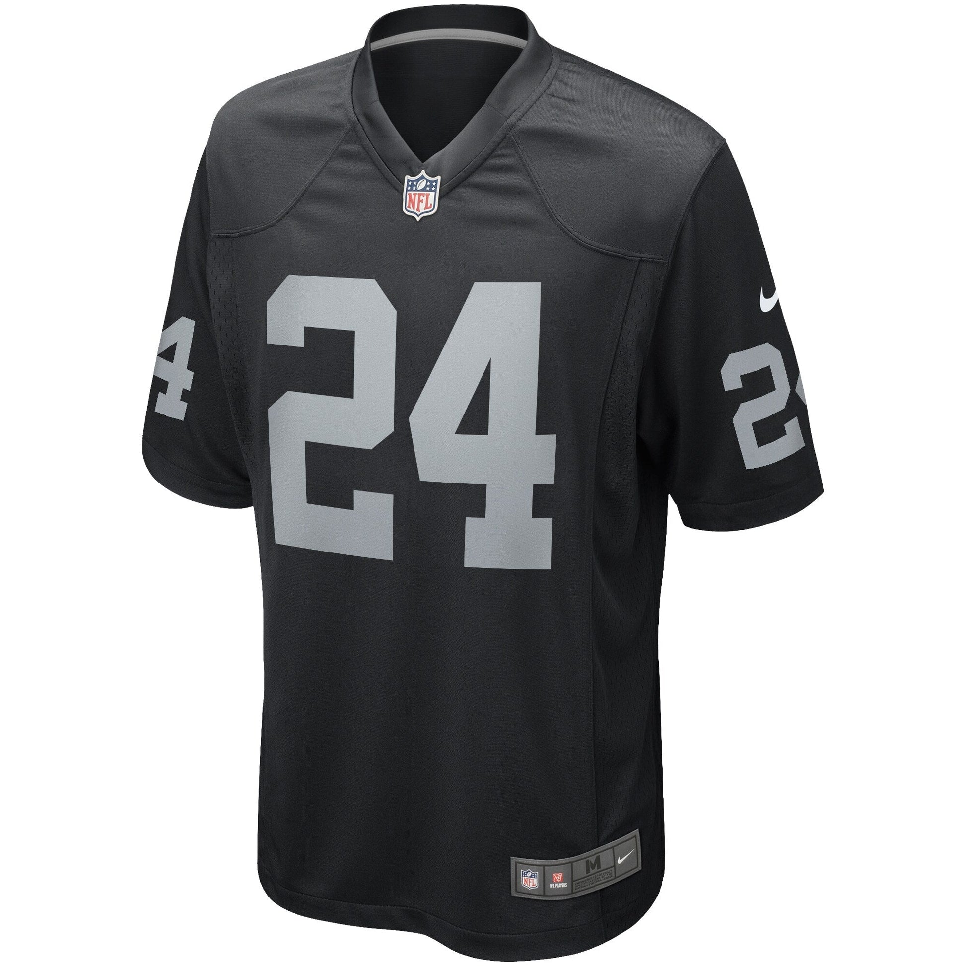 Willie Brown Las Vegas Raiders Game Retired Jersey - Black football jersey product view 2