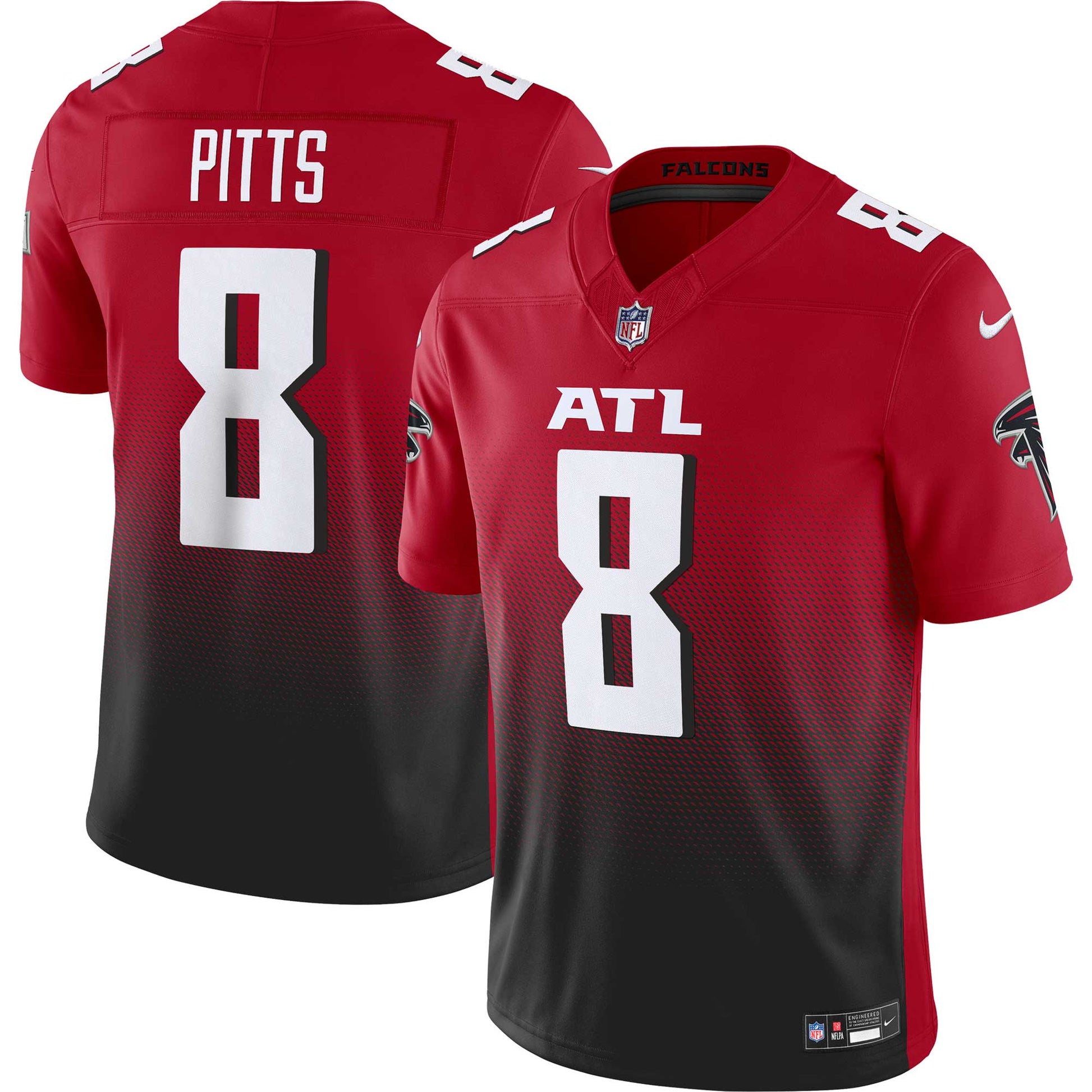 Kyle Pitts Atlanta Falcons Vapor F.U.S.E. Limited Jersey - Red football jersey product view 1