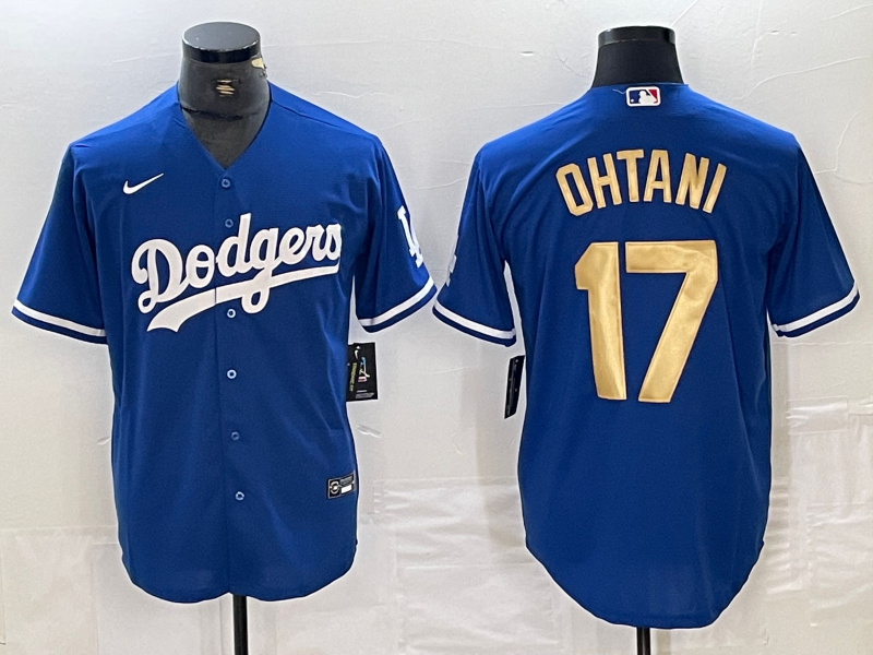 Men's Los Angeles Dodgers Shohei Ohtani Blue Player Game Jersey baseball jersey product view 1