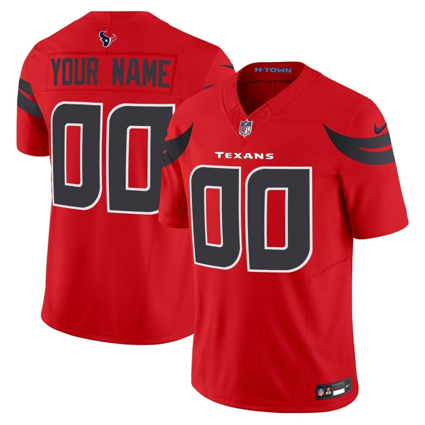 Custom Houston Texans Jersey 2024 football jersey product view 1