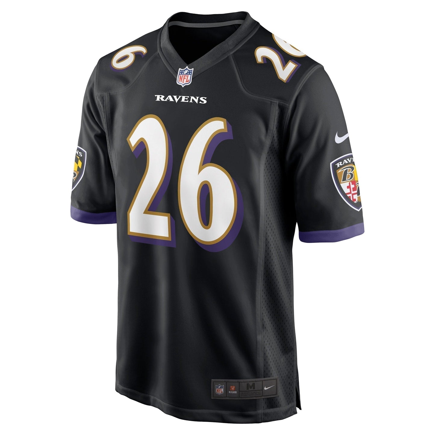 Rod Woodson Baltimore Ravens Retired Jersey - Black football jersey product view 2