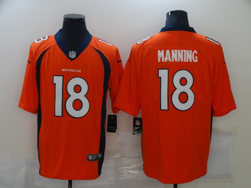 Men's Denver Broncos Peyton Manning #18 Orange Jersey1 football jersey product view 1