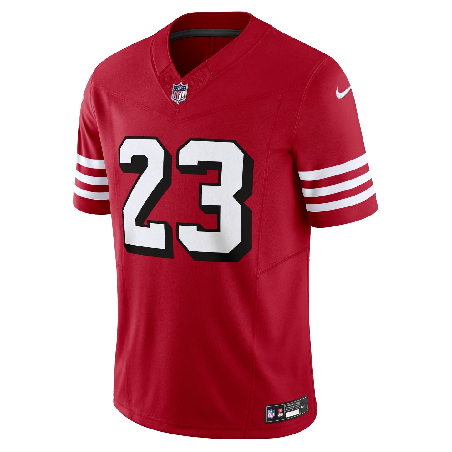 Christian McCaffrey San Francisco 49ers Vapor F.U.S.E. Limited Jersey - Scarlet football jersey product view 2