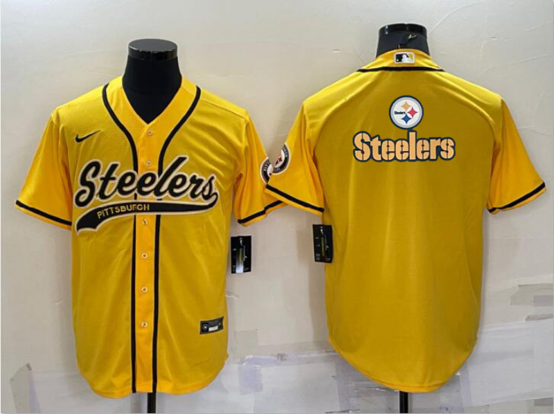 Men's Pittsburgh Steelers Yellow Fashion Jersey football jersey product view 1