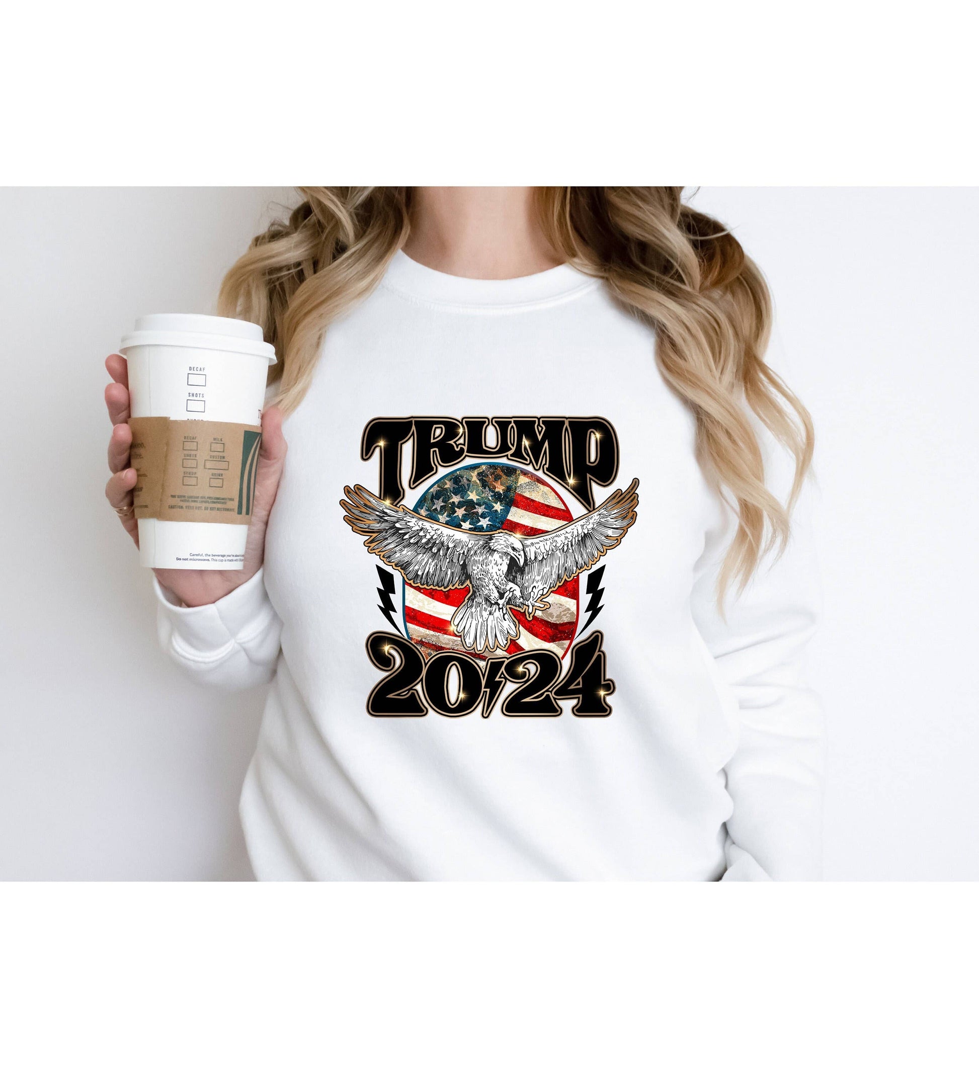 Donald Trump 2024 Patriotic Pro-America Sweatshirt Unisex T-shirt, Sweatshirt, Hoodie, Long Sleeve Tee - T-Shirt, Sweatshirt, Hoodie