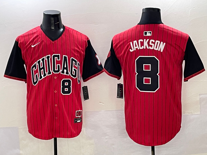 Men's Chicago White Sox Bo Jackson Red/Black 2025 City Connect Limited Player Jersey baseball jersey product view 1