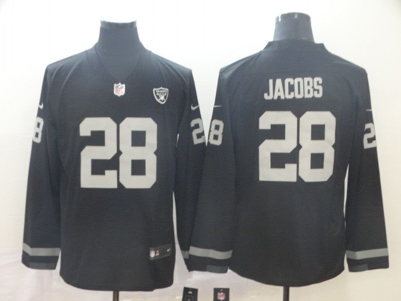 Men's Las Vegas Raiders #28 Josh Jacobs Black Alternate Game Jersey1 football jersey product view 1