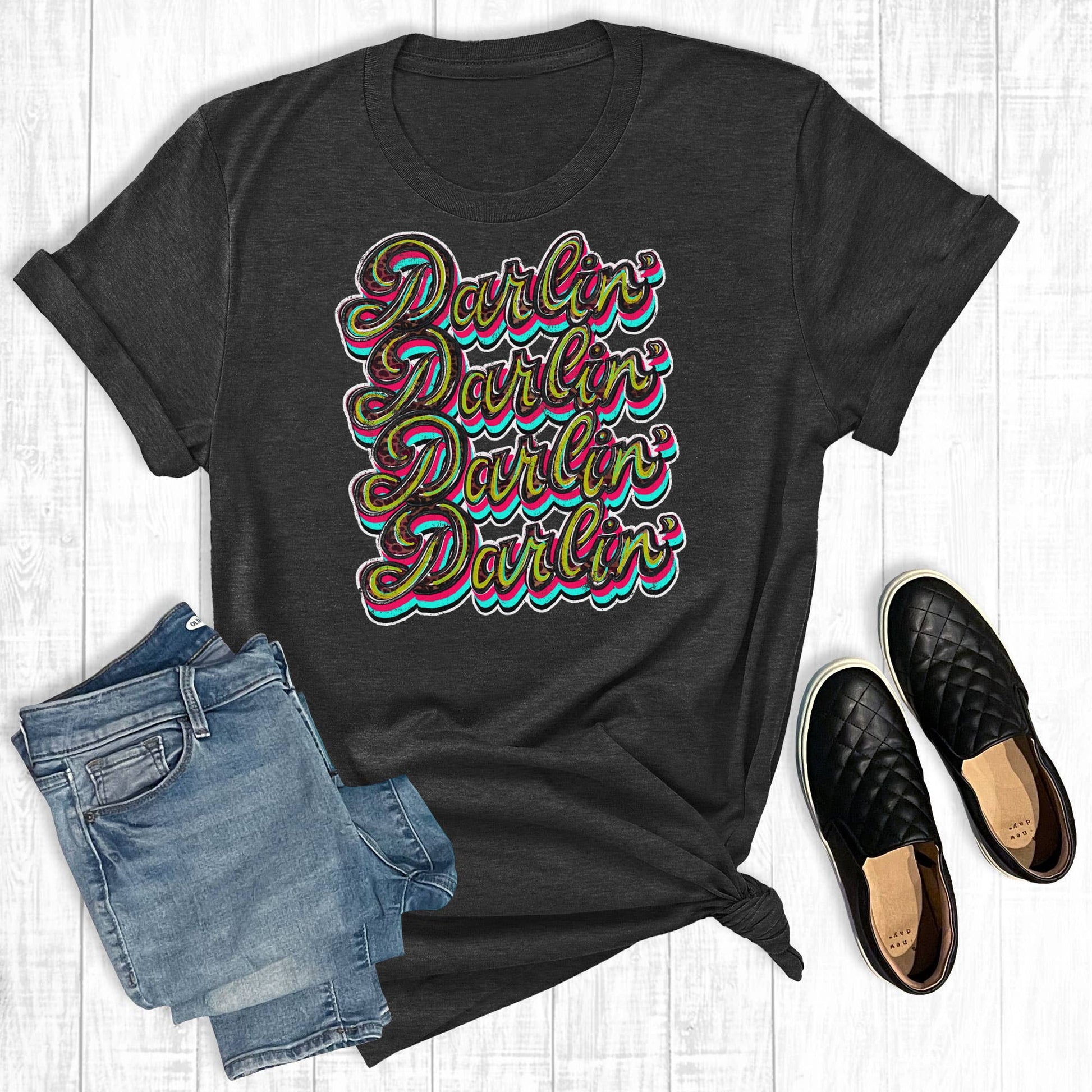 Darlin' Graphic Unisex T-Shirt Unisex T-shirt, Sweatshirt, Hoodie, Long Sleeve Tee - T-Shirt, Sweatshirt, Hoodie