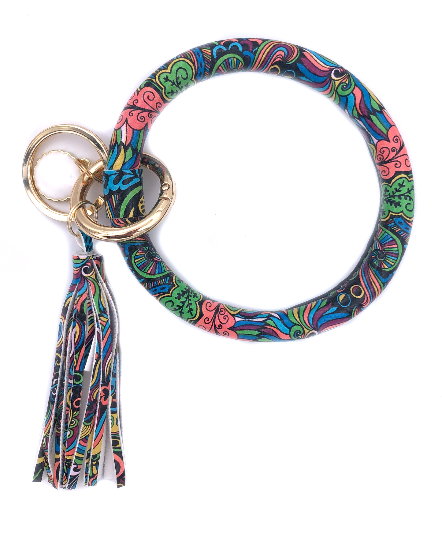 KC-8845 Peach Green Feather Wristlet Key Chain Unisex T-shirt, Sweatshirt, Hoodie, Long Sleeve Tee - T-Shirt, Sweatshirt, Hoodie
