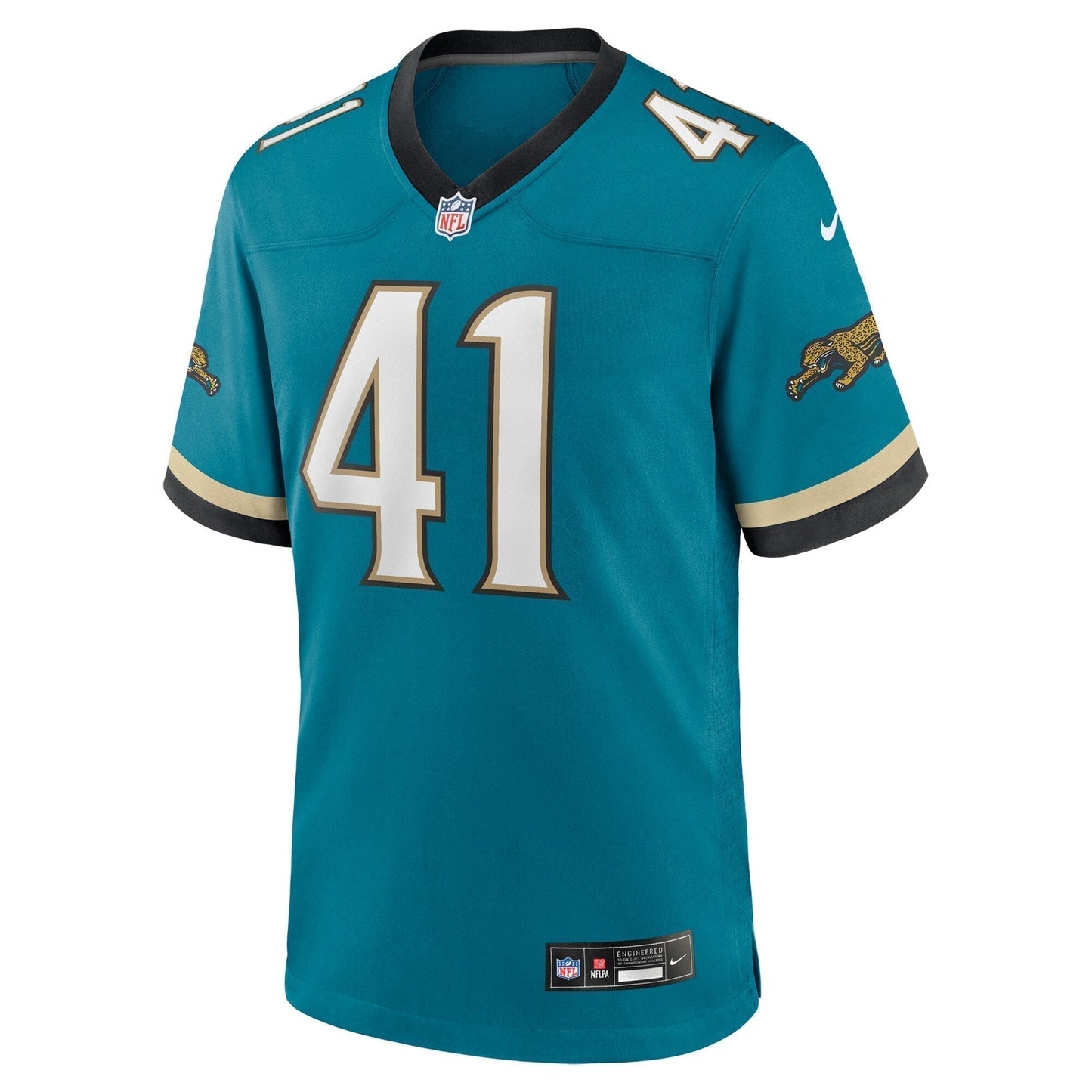 Josh Hines-Allen Jacksonville Jaguars Prowler Throwback Game Jersey - Teal football jersey product view 2