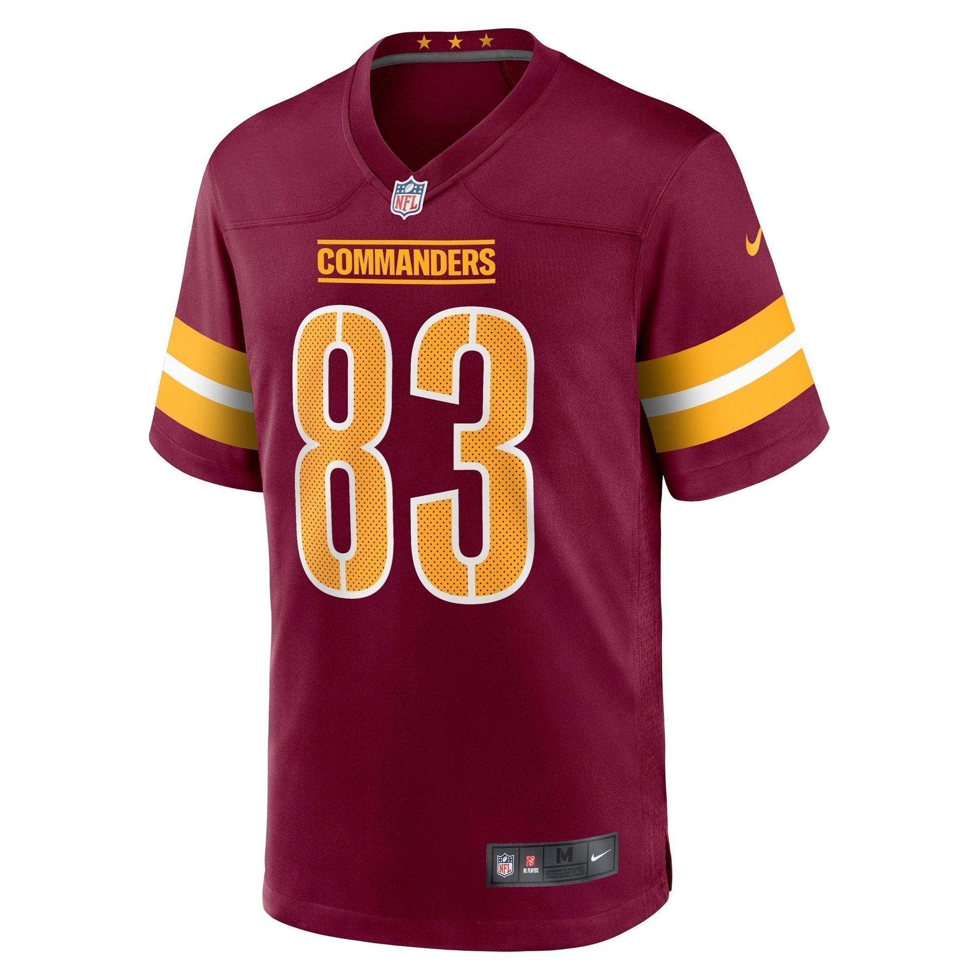 Jamison Crowder Washington Commanders Game Jersey - Burgundy football jersey product view 2