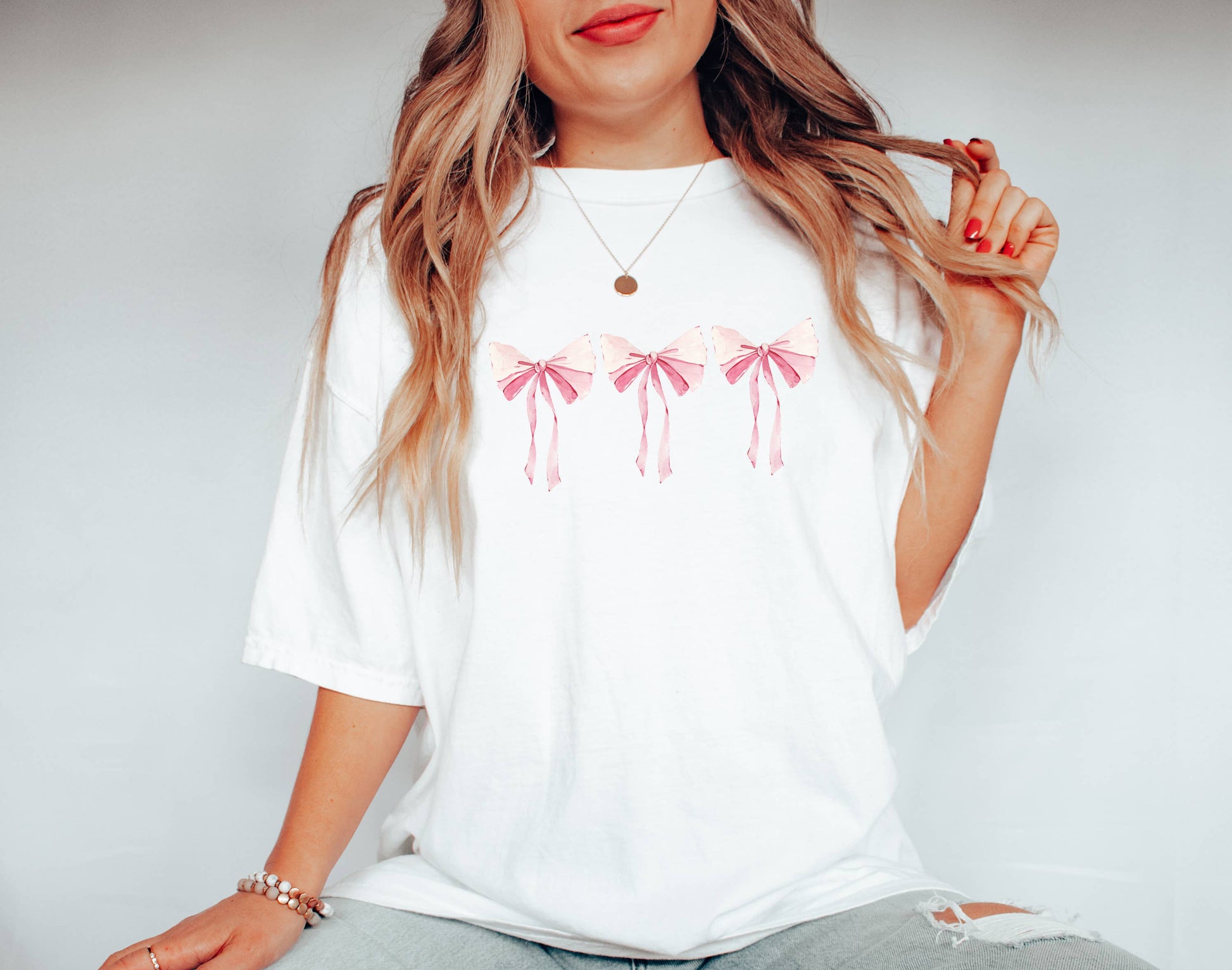 Graphic Apparel, Bows, Coquette, Girly, Graphic Apparel Unisex T-shirt, Sweatshirt, Hoodie, Long Sleeve Tee - T-Shirt, Sweatshirt, Hoodie