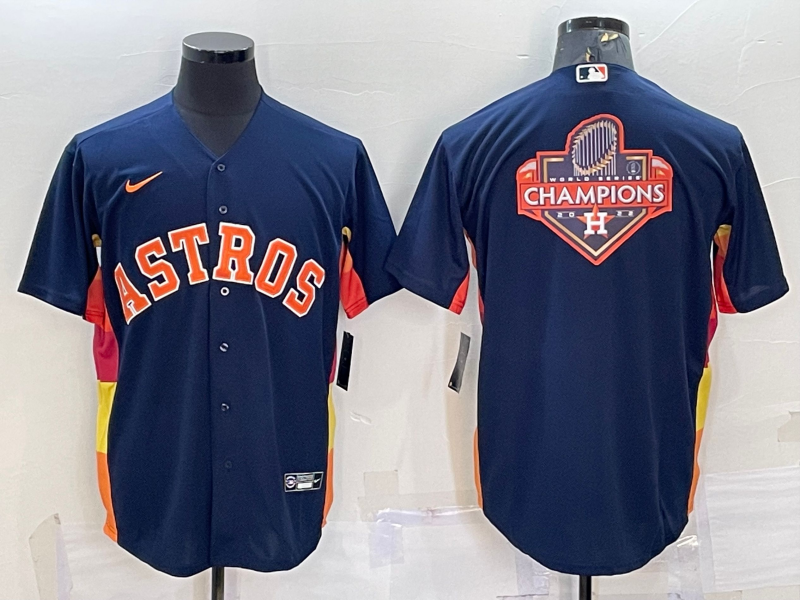 Men's Houston Astros Navy Alternate Replica Team Jersey baseball jersey product view 1