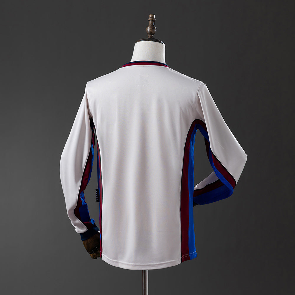 Barcelona 98/99 Away Long Sleeve Retro Jersey sports jersey product view 2