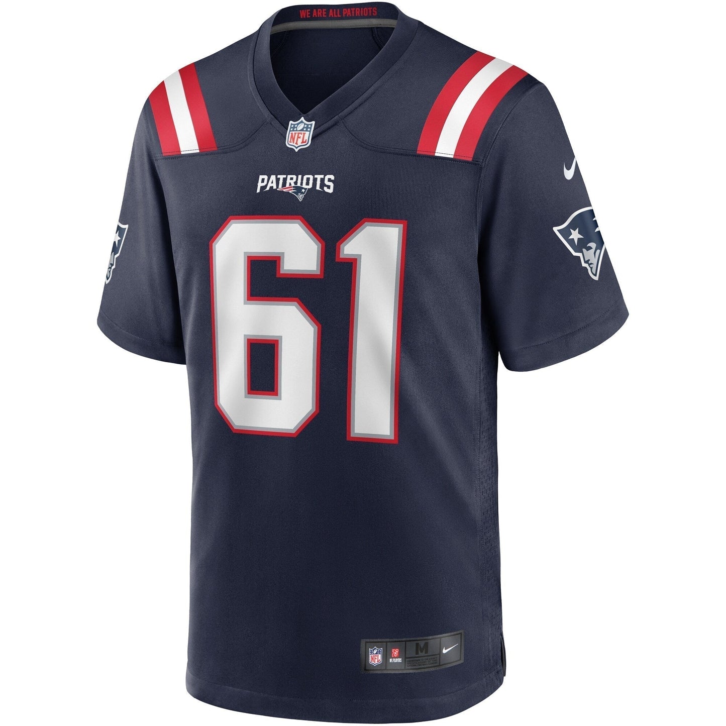 Marcus Cannon New England Patriots Game Jersey - Navy football jersey product view 2