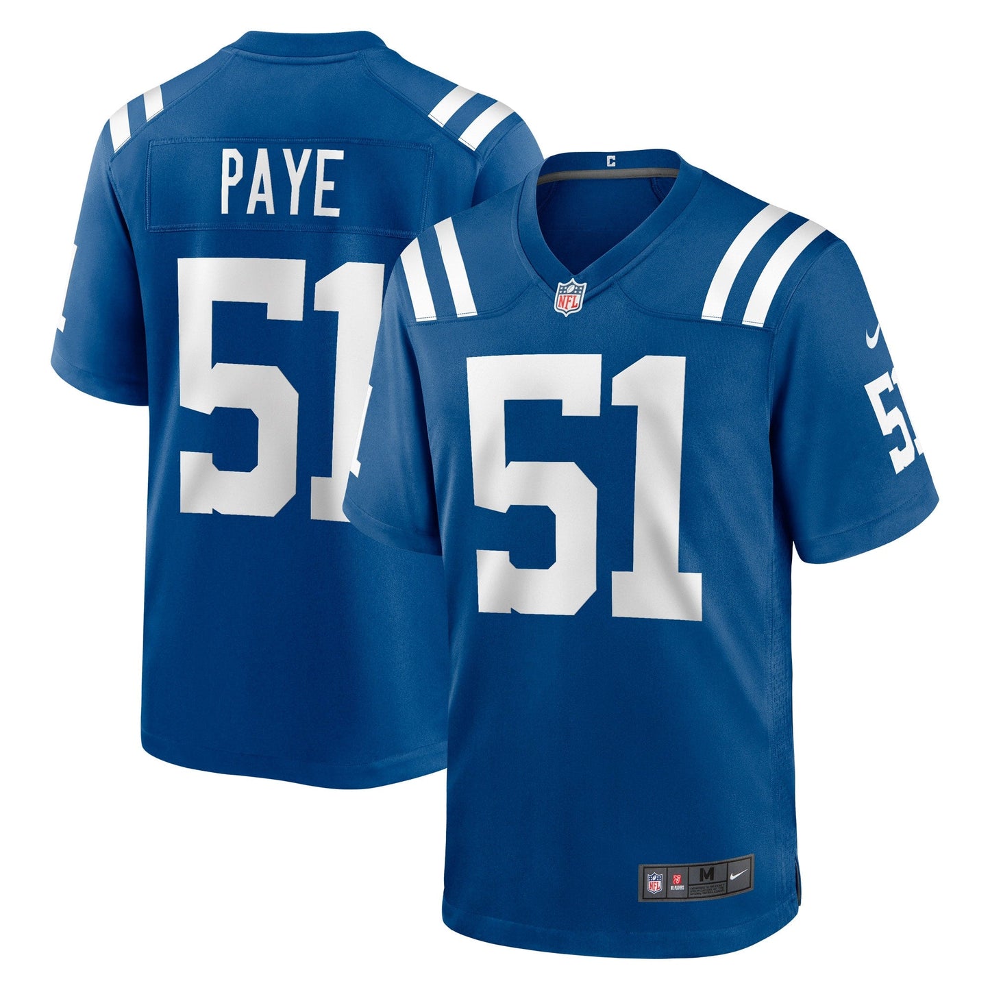 Indianapolis Colts Game Jersey - Royal football jersey product view 1