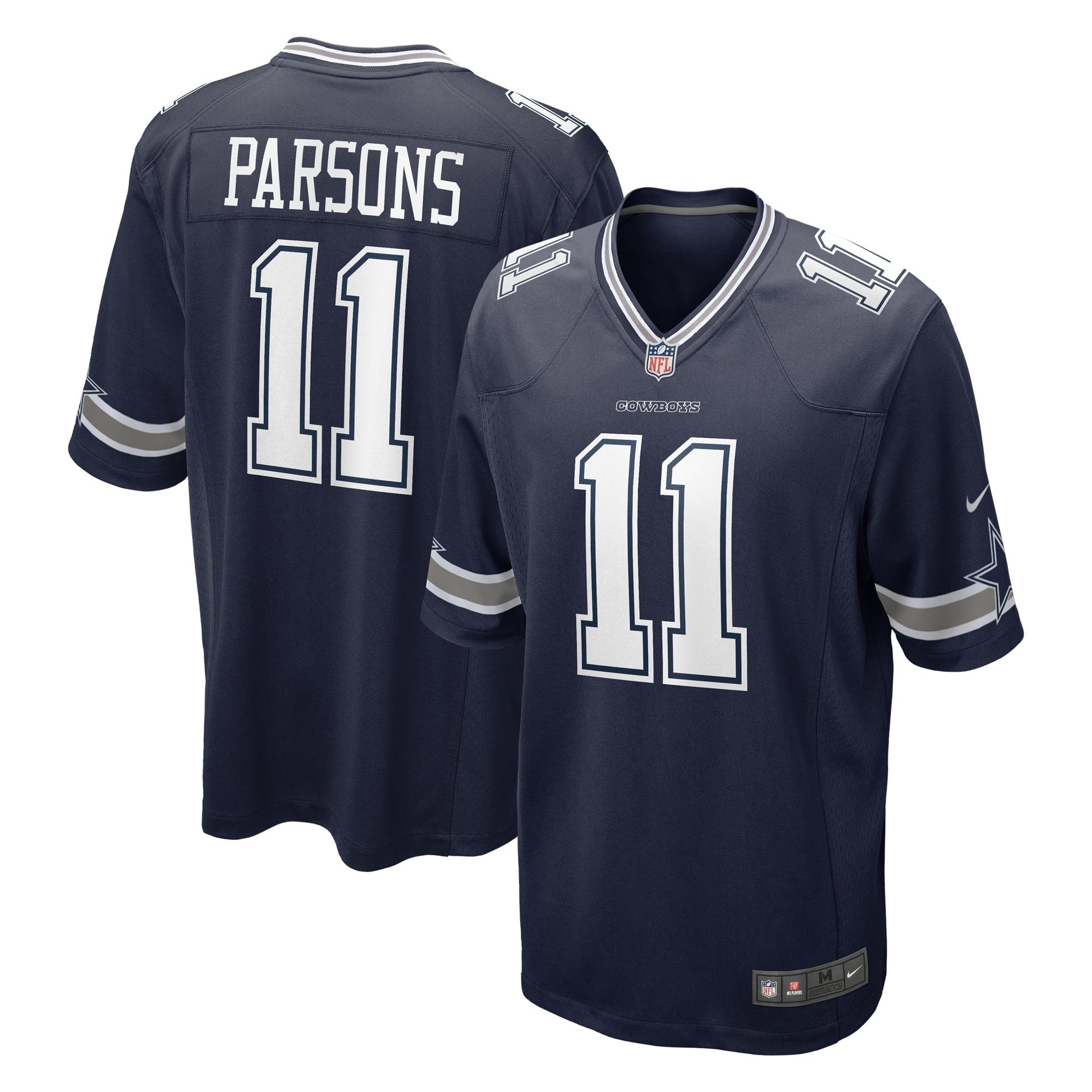 Micah Parsons Dallas Cowboys Game Jersey - Navy football jersey product view 1