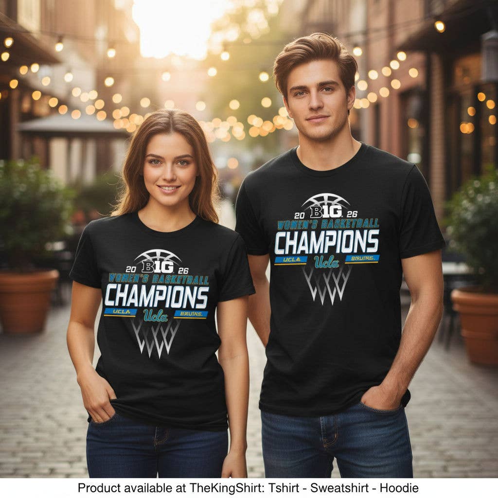 Ucla Bruins 2026 Big Ten Champs Womens Bball Shirt Unisex T-shirt, Sweatshirt, Hoodie, Long Sleeve Tee - T-Shirt, Sweatshirt, Hoodie