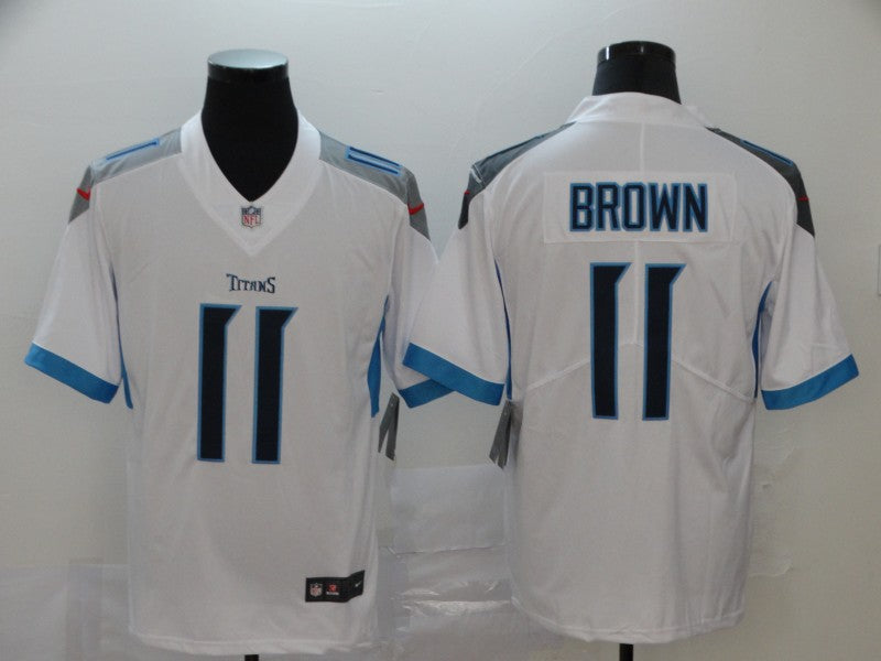 Men's Tennessee Titans A.J. Brown White Game Jersey football jersey product view 1