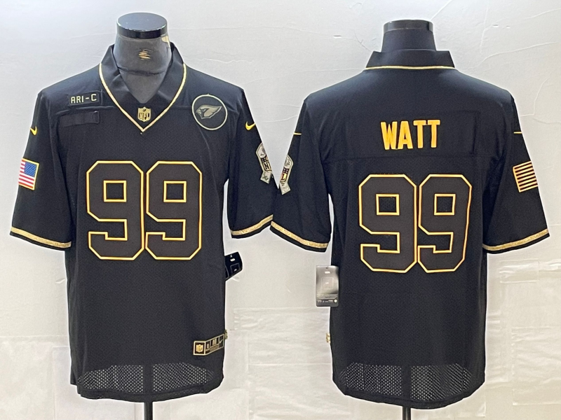 Men's Arizona Cardinals J.J. Watt #99 Black Player Jersey1 football jersey product view 1