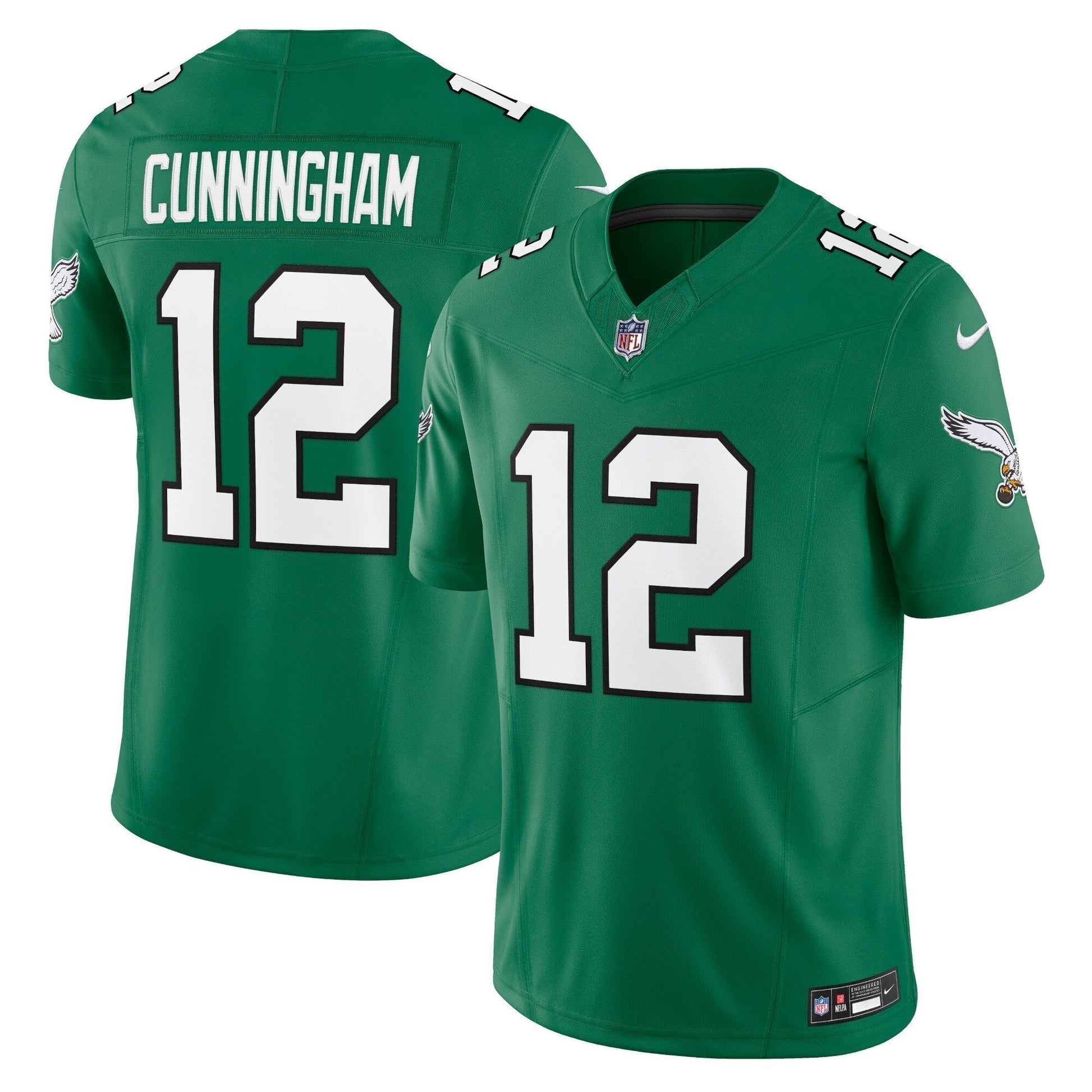 Randall Cunningham Philadelphia Eagles Alternate Vapor F.U.S.E. Limited Jersey - Kelly Green football jersey product view 1